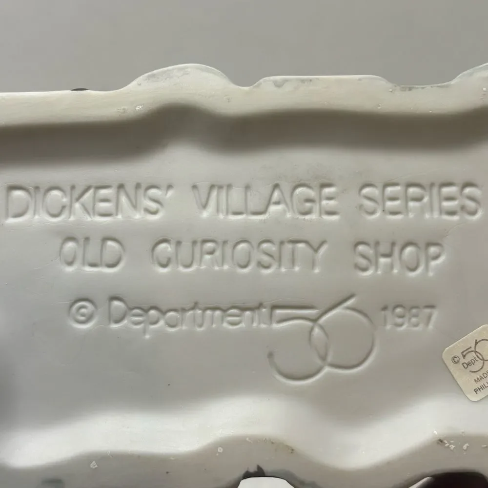 Dept 56 Dickens Village The Old Curiosity Shop Handpainted Porcelain VTG 1987